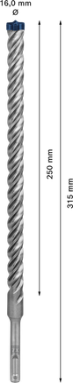 EXPERT SDS plus-7X Hammer Drill Bit 16 x 250 x 315 mm EXPERT SDS plus-7X Hammer Drill Bit 16 x 250 x 315 mm