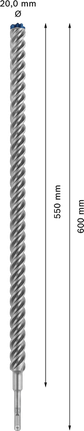 EXPERT SDS plus-7X Hammer Drill Bit 25 x 550 x 600 mm EXPERT SDS plus-7X Hammer Drill Bit 25 x 550 x 600 mm