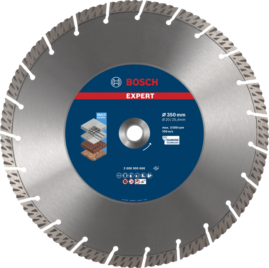Bosch EXPERT MultiMaterial Diamond Cutting Disc 350 mm.