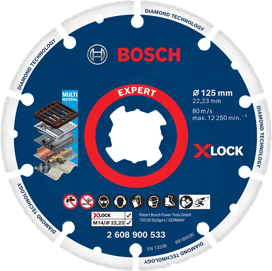 EXPERT Diamond Metal Wheel Cutting Disc Bosch Expert X-LOCK diamond cutting disc for multi material.