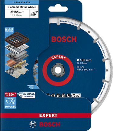EXPERT Diamond Metal Wheel Cutting Disc 180 x 22.23 mm Bosch diamond metal cutting wheel 180 mm.