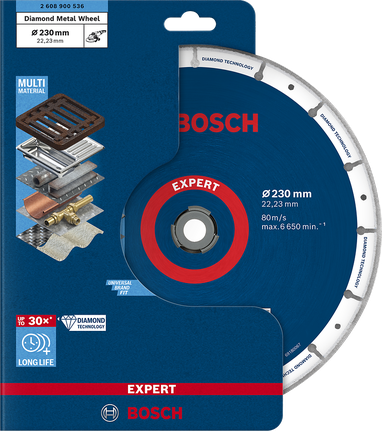 EXPERT Diamond Metal Wheel Large Size Cutting Disc 230 x 22.23 mm Bosch diamond metal wheel 230 mm.