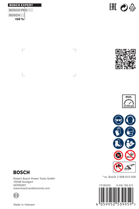 EXPERT MultiMaterial Diamond Cutting Disc 125 x 22.23 x 2.2 x 12 mm Bosch EXPERT MultiMaterial diamond cutting disc 125×22.23×2.2×12 mm.