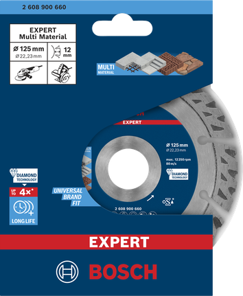 Bosch EXPERT Multi Material Diamond Cutting Disc 125mm.