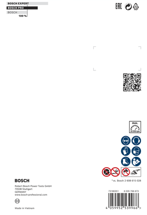 Bosch EXPERT MultiMaterial Diamond Cutting Disc 150×22.23×2.4×12 mm.