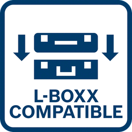 L-Boxx footprint to enable non-slip stackability on top of a L-Boxx