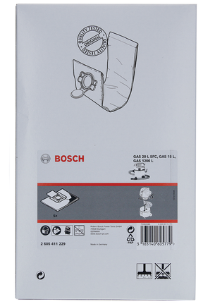 Bosch fleece bag 5-pack.
