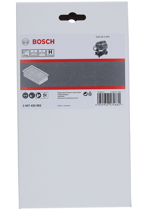 Bosch flat-pleated HEPA filter H-Class .