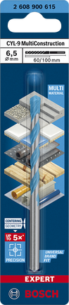 Bosch EXPERT CYL-9 MultiConstruction drill bit 6.5×60×100 mm.