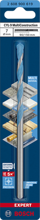 Bosch EXPERT CYL-9 MultiConstruction drill bit 7×150 mm.