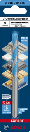 Bosch EXPERT CYL-9 9×80×120 mm drill bit.