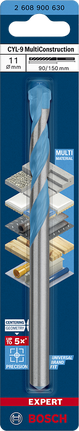 Bosch EXPERT CYL-9 MultiConstruction drill bit 11×90×150 mm.