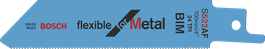 Bosch S 522 AF saw blade for cutting metal.