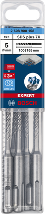 EXPERT SDS plus-7X Hammer Drill Bit 5 x 100 x 165 mm, 10-pc EXPERT SDS plus-7X Hammer Drill Bit 5 x 100 x 165 mm, 10-pc