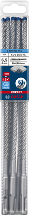 EXPERT SDS plus-7X Hammer Drill Bit 6.5 x 200 x 265 mm, 10-pc EXPERT SDS plus-7X Hammer Drill Bit 6.5 x 200 x 265 mm, 10-pc