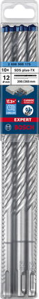 EXPERT SDS plus-7X Hammer Drill Bit 12 x 200 x 265 mm, 10-pc EXPERT SDS plus-7X Hammer Drill Bit 12 x 200 x 265 mm, 10-pc