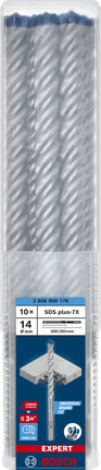 EXPERT SDS plus-7X Hammer Drill Bit 14 x 200 x 265 mm, 10-pc EXPERT SDS plus-7X Hammer Drill Bit 14 x 200 x 265 mm, 10-pc