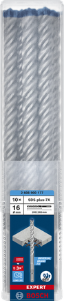 EXPERT SDS plus-7X Hammer Drill Bit 16 x 200 x 265 mm, 10-pc EXPERT SDS plus-7X Hammer Drill Bit 16 x 200 x 265 mm, 10-pc
