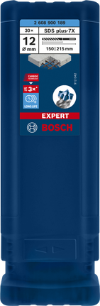EXPERT SDS plus-7X Hammer Drill Bit 12 x 150 x 215 mm, 30-pc EXPERT SDS plus-7X Hammer Drill Bit 12 x 150 x 215 mm, 30-pc