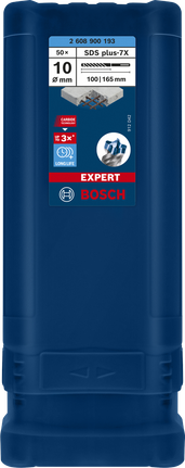 EXPERT SDS plus-7X Hammer Drill Bit 10 x 100 x 165 mm, 50-pc EXPERT SDS plus-7X Hammer Drill Bit 10 x 100 x 165 mm, 50-pc