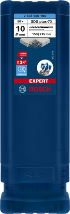 EXPERT SDS plus-7X Hammer Drill Bit 10 x 150 x 215 mm, 50-pc EXPERT SDS plus-7X Hammer Drill Bit 10 x 150 x 215 mm, 50-pc