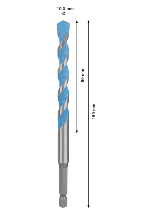 EXPERT HEX-9 MultiConstruction Drill Bit 10 x 90 x 150 mm Bosch EXPERT HEX-9 MultiConstruction Drill Bit 10mm.