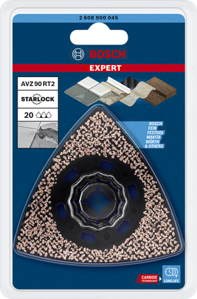 EXPERT Sanding Plate AVZ 90 RT2 Multitool Blade 90 mm Bosch EXPERT AVZ 90 RT2 sanding plate 90 mm.