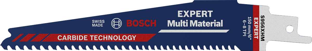 Bosch EXPERT Multi Material reciprocating saw blade 150mm.