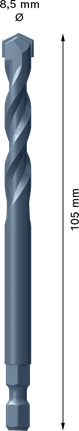 Bosch EXPERT Power Change Plus Pilot Drill Bit TCT 8.5 mm.