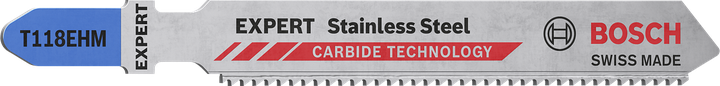 EXPERT Stainless Steel T118EHM Bosch EXPERT Stainless Steel T118EHM jigsaw blade for metal.