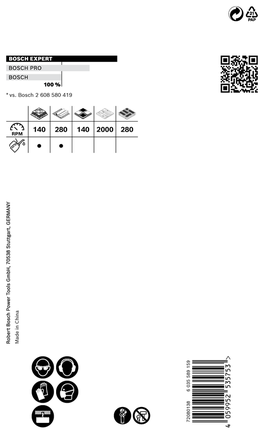 EXPERT Tough Material Hole Saw 60 x 60 mm EXPERT Tough Material Hole Saw 60 x 60 mm