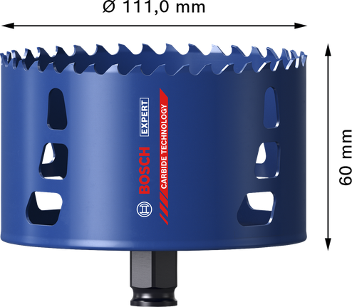 EXPERT Tough Material Hole Saw 111 x 60 mm EXPERT Tough Material Hole Saw 111 x 60 mm