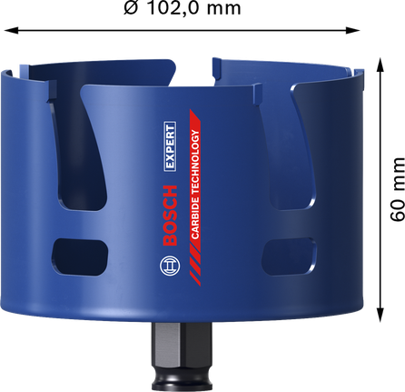 EXPERT Construction Material Hole Saw 102 x 60 mm EXPERT Construction Material Hole Saw 102 x 60 mm