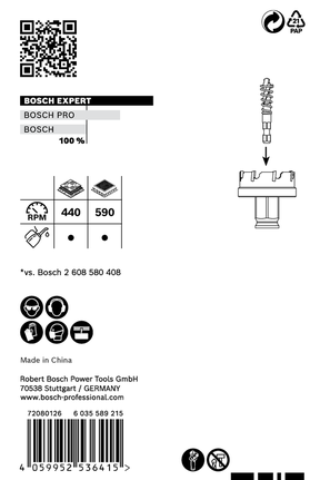 EXPERT Sheet Metal Hole Saw 27 x 5 mm EXPERT Sheet Metal Hole Saw 27 x 5 mm
