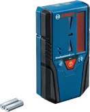 Bosch LR 6 receiver with LED display for laser leveling tool.