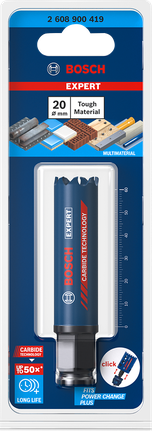 EXPERT Tough Material Hole Saw 20 x 60 mm EXPERT Tough Material Hole Saw 20 x 60 mm