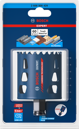 EXPERT Tough Material Hole Saw 60 x 60 mm EXPERT Tough Material Hole Saw 60 x 60 mm