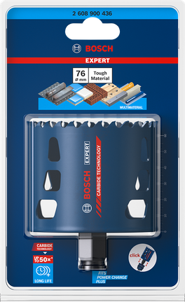 EXPERT Tough Material Hole Saw 76 x 60 mm EXPERT Tough Material Hole Saw 76 x 60 mm
