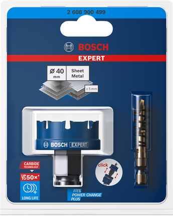 EXPERT Sheet Metal Hole Saw 40 x 5 mm EXPERT Sheet Metal Hole Saw 40 x 5 mm