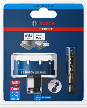 EXPERT Sheet Metal Hole Saw 51 x 5 mm EXPERT Sheet Metal Hole Saw 51 x 5 mm