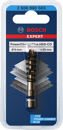 Bosch Expert Power Change Plus 6 mm pilot drill bit.