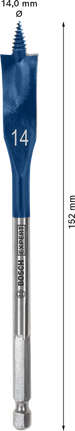 EXPERT Self Cut Speed Spade Drill Bit 14 x 152 mm EXPERT Self Cut Speed Spade Drill Bit 14 x 152 mm