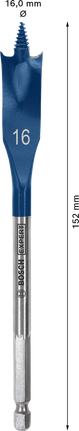 EXPERT Self Cut Speed Spade Drill Bit 16 x 152 mm EXPERT Self Cut Speed Spade Drill Bit 16 x 152 mm