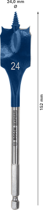 EXPERT Self Cut Speed Spade Drill Bit 24 x 152 mm EXPERT Self Cut Speed Spade Drill Bit 24 x 152 mm
