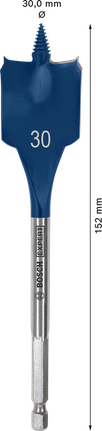 EXPERT Self Cut Speed Spade Drill Bit 30 x 152 mm EXPERT Self Cut Speed Spade Drill Bit 30 x 152 mm