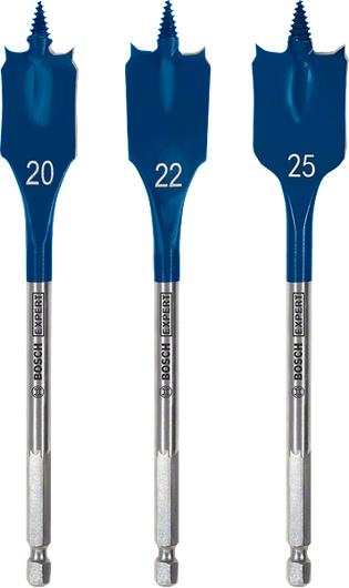 EXPERT Self Cut Speed Spade Drill Bit Set Bosch EXPERT Self Cut Speed Spade Drill Bit Set 20 22 25 mm.