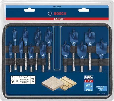 Object #200352661: 2608900336_bo_pro_p_f_1 Bosch spade drill bit set 13-piece.