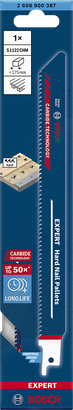 EXPERT Hard Nail Pallets S1122CHM Bosch EXPERT Hard Nail Pallets S1122CHM 1-pc reciprocating saw blade.