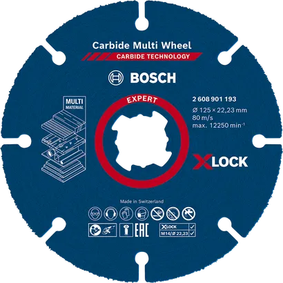 Bosch EXPERT Multi Material Carbide Cutting Disc X-Lock.