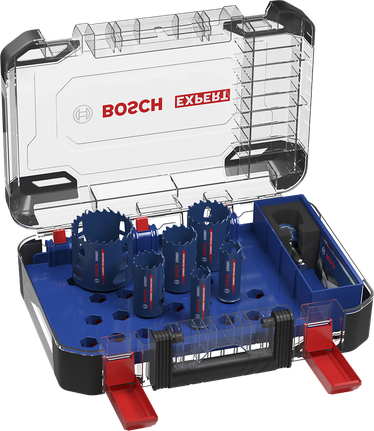EXPERT Multi Material Hole Saw Set 22/25/35/40/51/68 mm 9-pc Bosch EXPERT Multi Material hole saw set 9-pc.